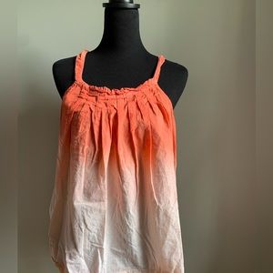 Elle peach/orange ombré tank